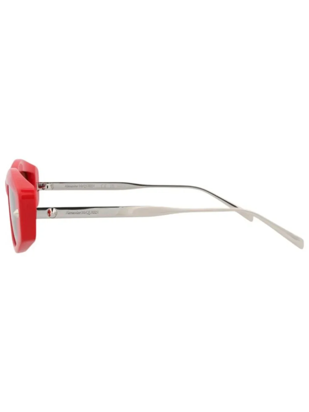 New Alexander McQueen Women's Sunglasses Square Rectangle Recycled Acetate Frame